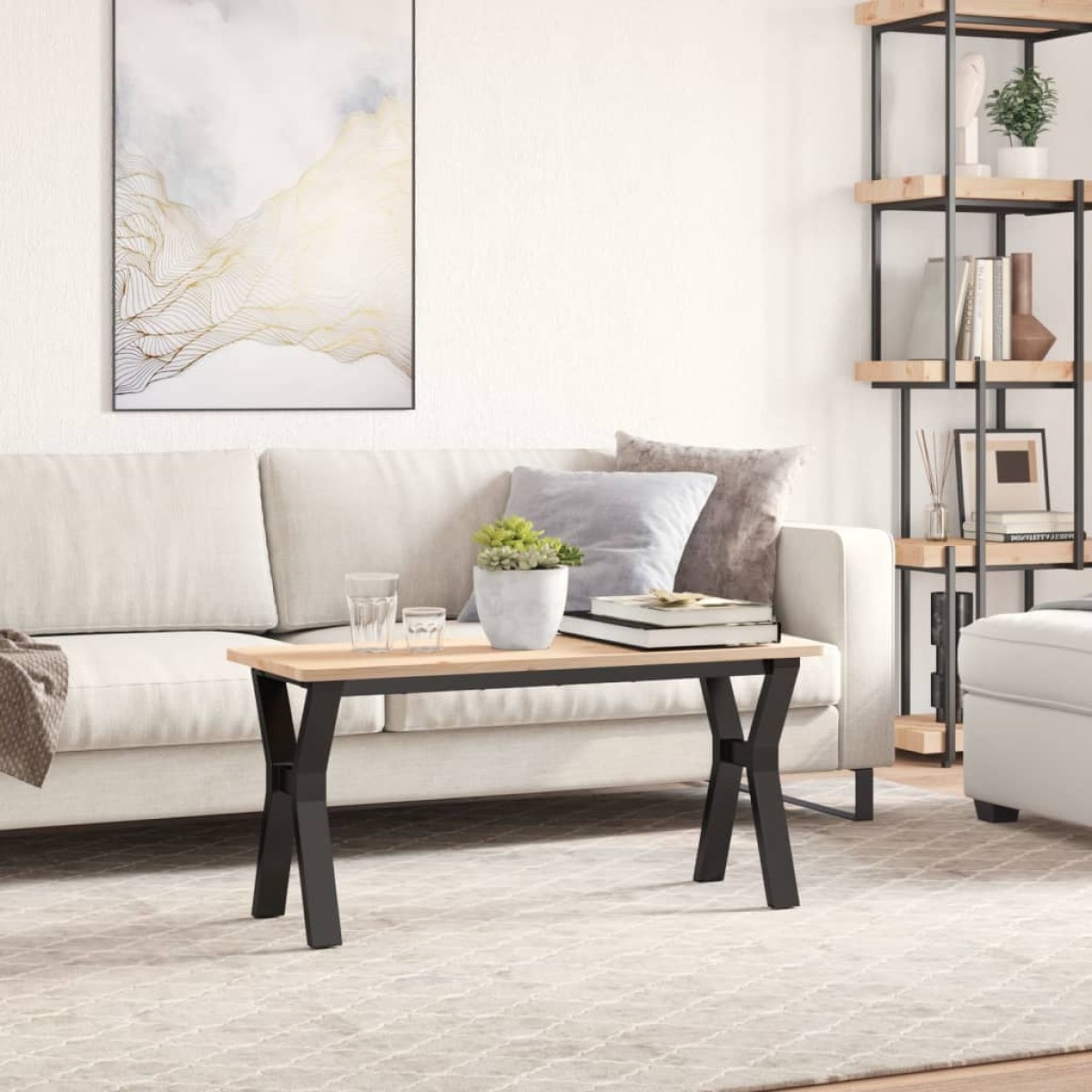 vidaXL Πόδια Τραπεζιού Σαλονιού σε Σχήμα «Y» 90x30x43 εκ. Ατσάλι