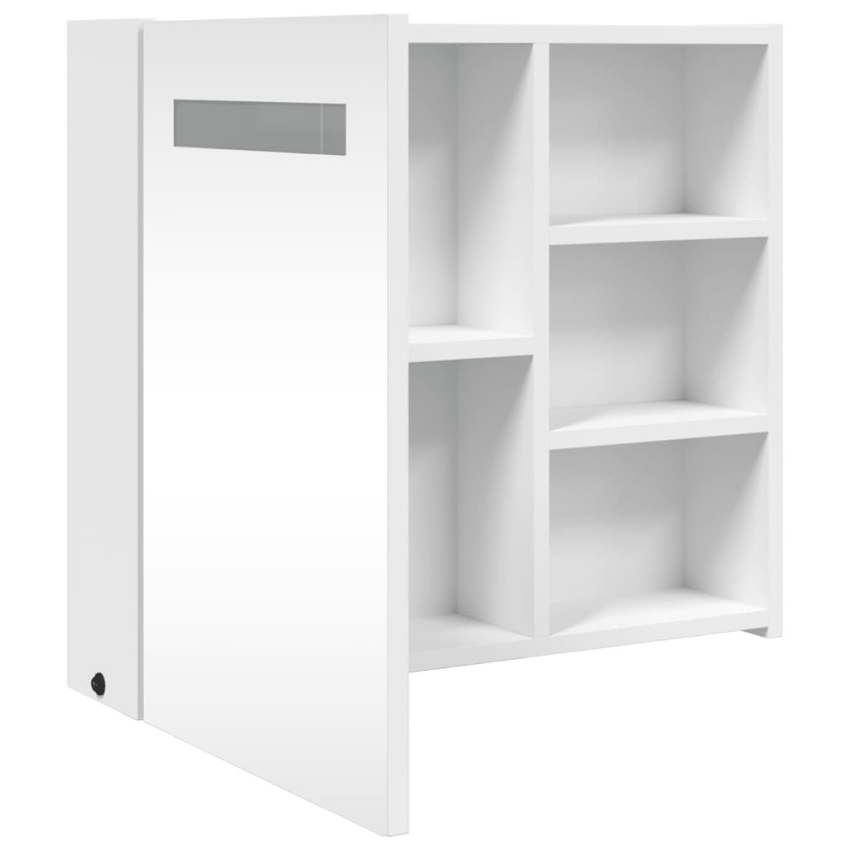 vidaXL Καθρέφτης Μπάνιου με Ντουλάπι & LED Λευκό 60 x 13 x 52 εκ.