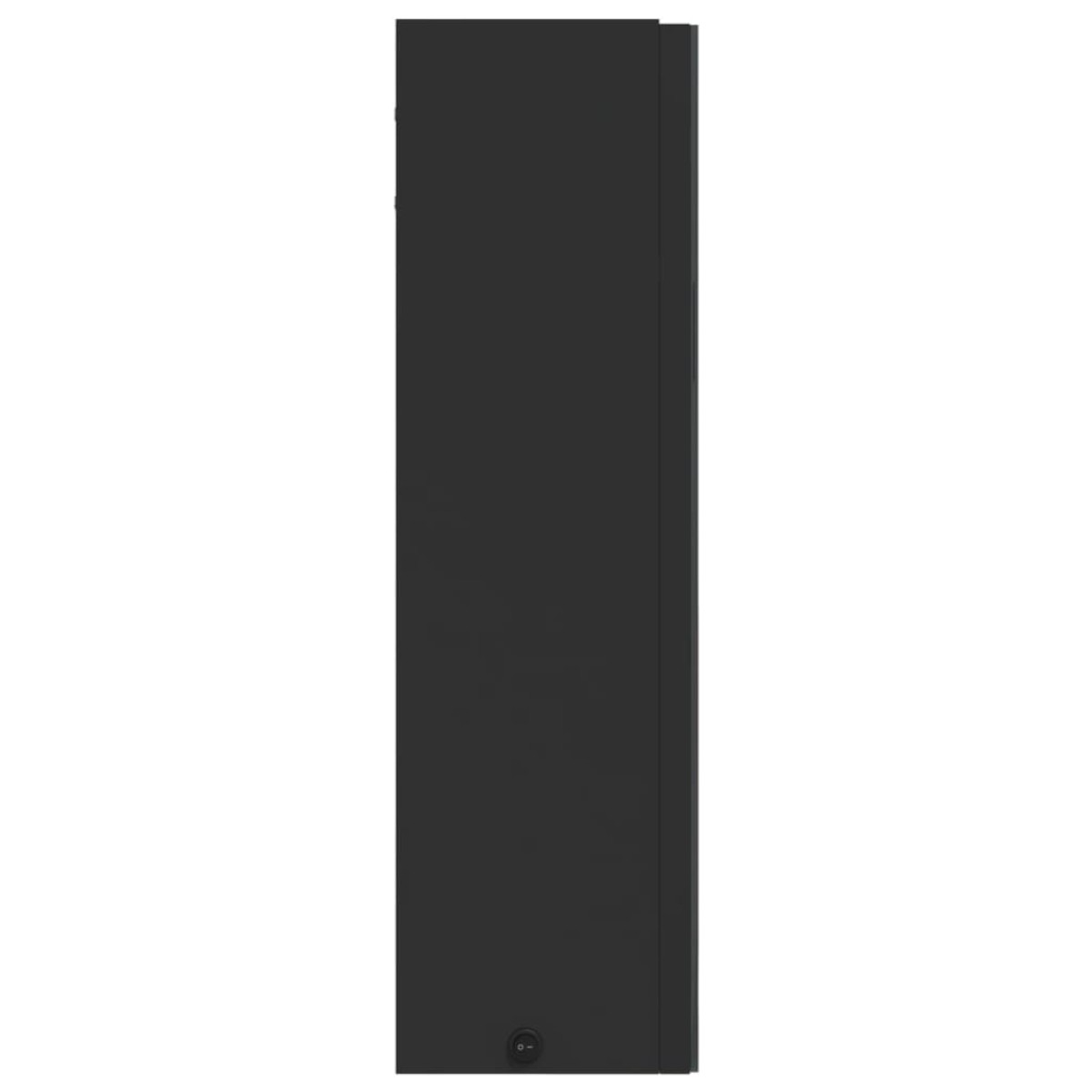 vidaXL Καθρέφτης Μπάνιου με Ντουλάπι & LED Μαύρο 60 x 13 x 52 εκ.
