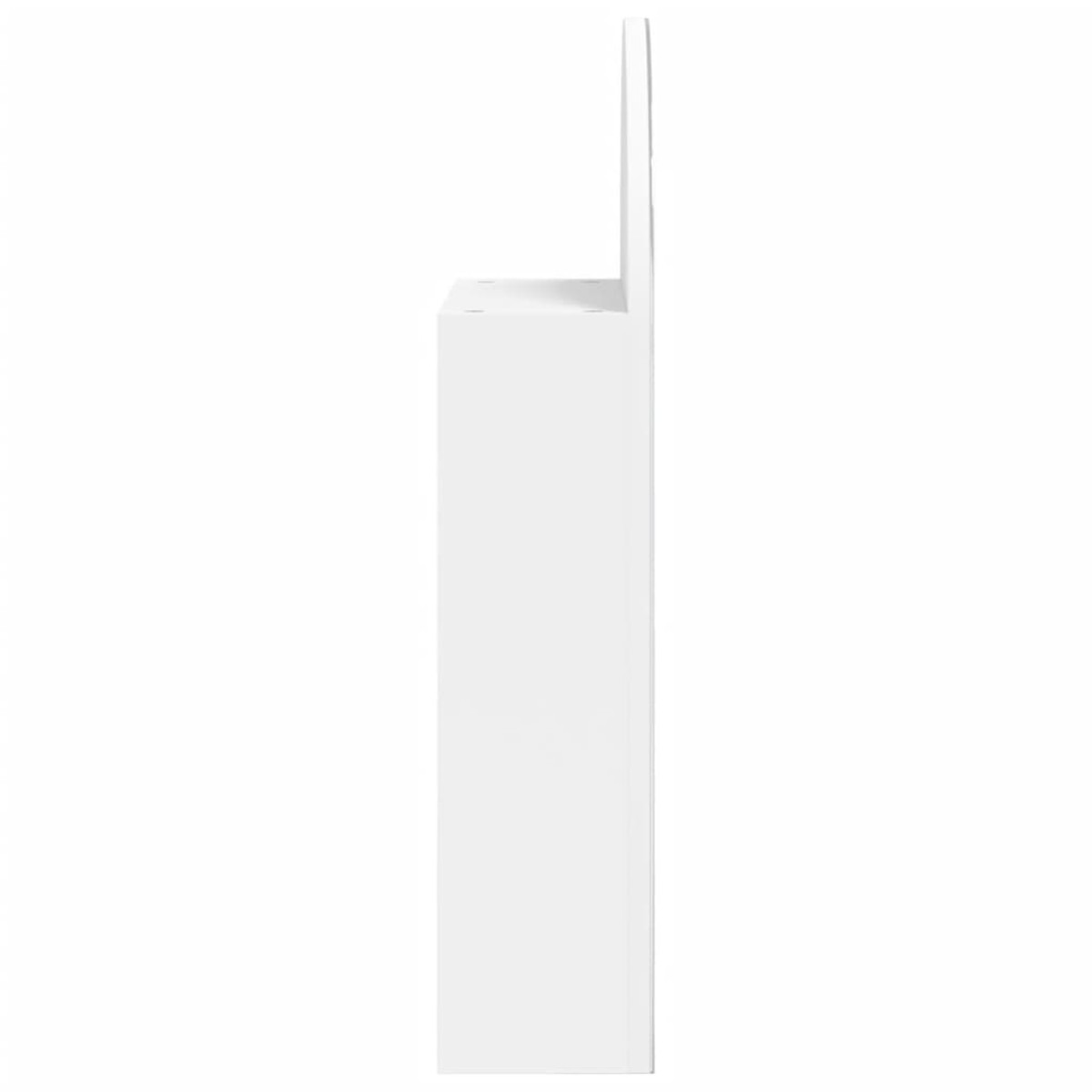 vidaXL Καθρέφτης Μπάνιου με Ντουλάπι & LED Αψίδα Λευκό 42x13x70 εκ.