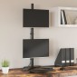 vidaXL Βάση Οθόνης Διπλή VESA Μαύρη 75/100 χιλ. από Ατσάλι