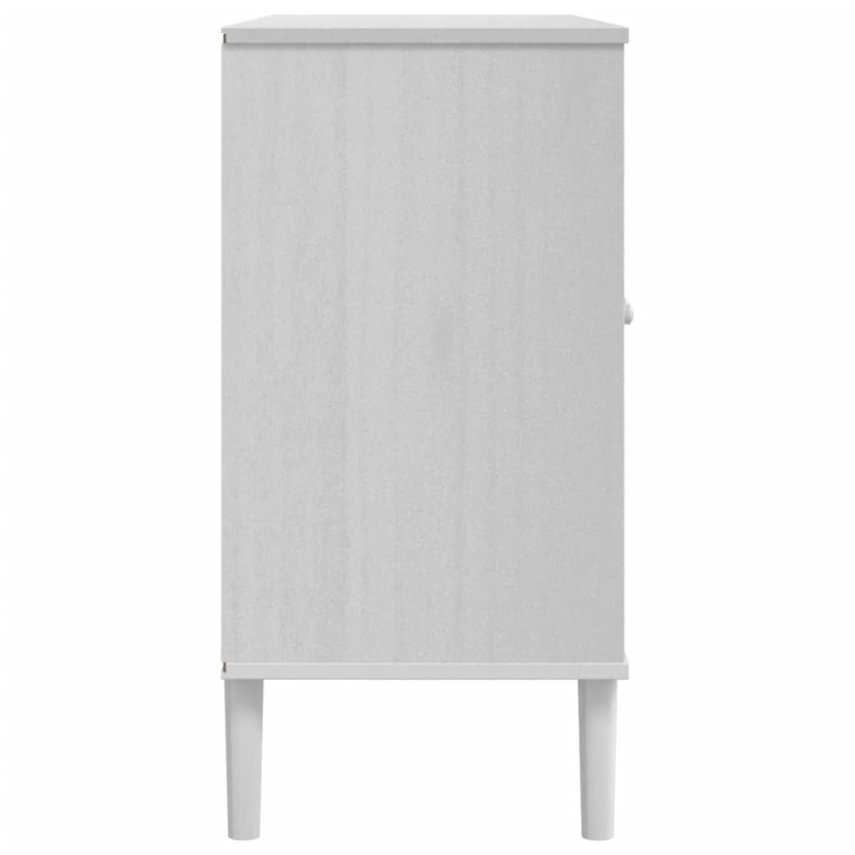 vidaXL Μπουφές SENJA Λευκό / Ρατάν 112 x 40 x 80 εκ. Μασίφ Ξύλο Πεύκου