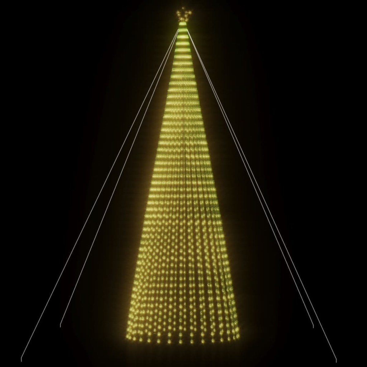 vidaXL Φωτιστικό Χριστουγεννιάτικο Δέντρο 1544 LED Ζεστό Λευκό 500 εκ.