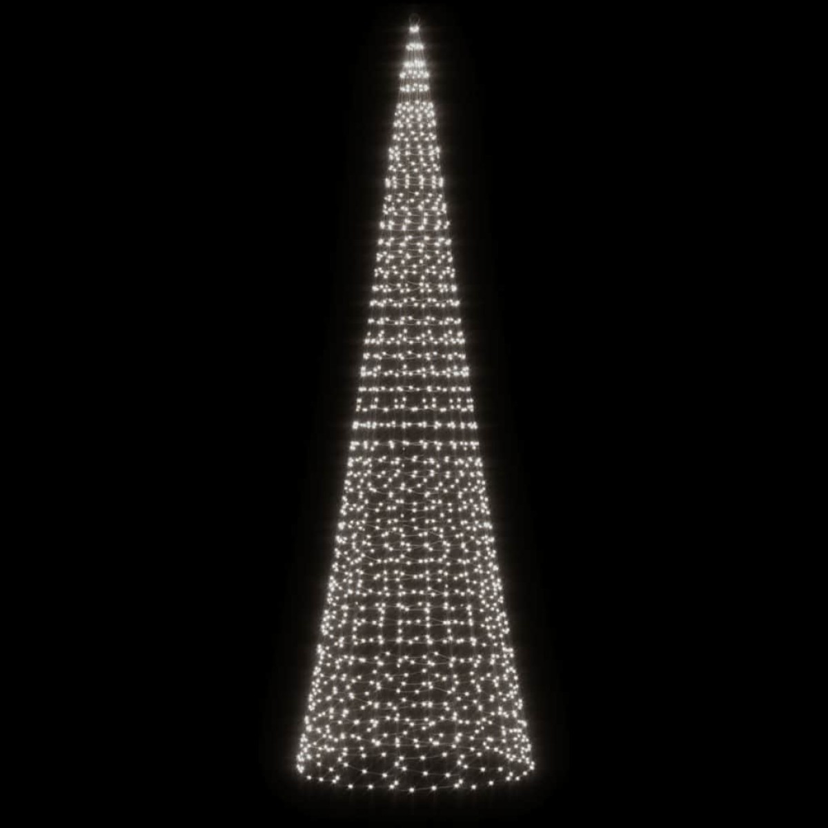 vidaXL Φωτιστικό Χριστουγεννιάτικο Δέντρο 1534 LED Ψυχρό Λευκό 500 εκ.