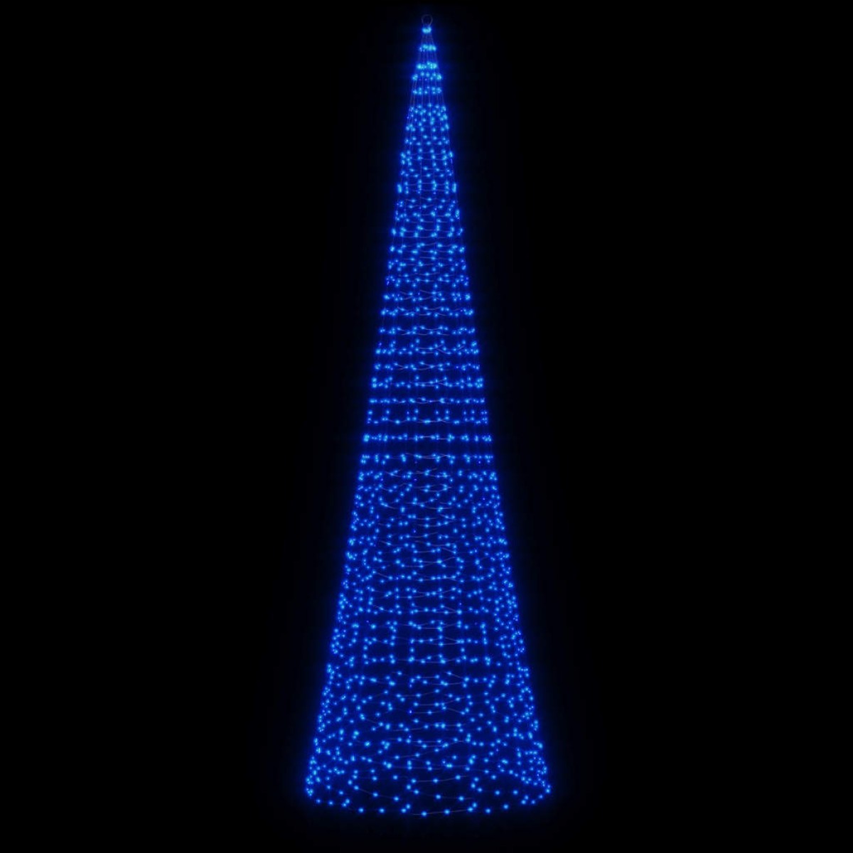 vidaXL Χριστουγεν. Δέντρο για Ιστό Σημαίας 1534 LED Μπλε 500 εκ.