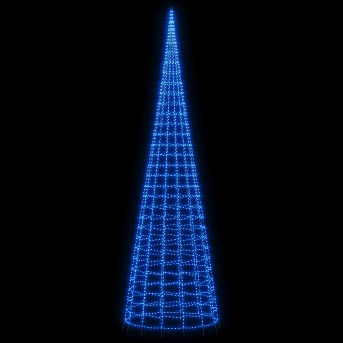 vidaXL Χριστουγεν. Δέντρο για Ιστό Σημαίας 3000 LED Μπλε 800εκ.