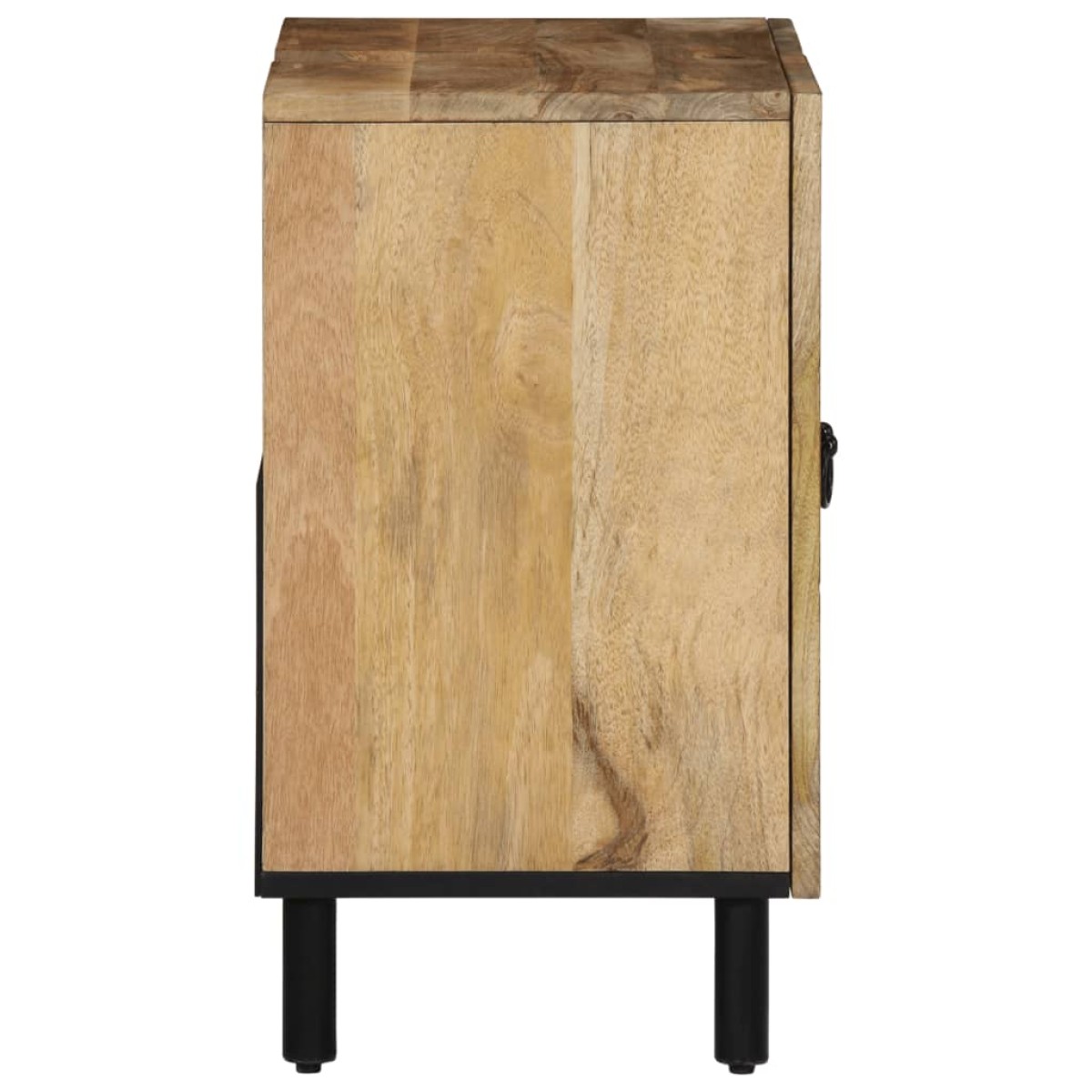 vidaXL Ντουλάπι Μπάνιου 62 x 33 x 58 εκ. από Μασίφ Ξύλο Μάνγκο
