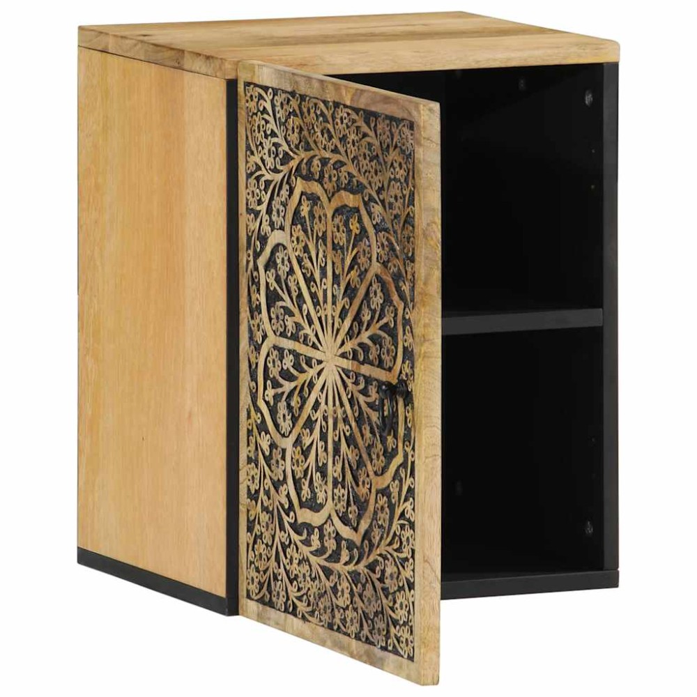 vidaXL Ντουλάπι Μπάνιου Επιτοίχιο 38x33x48 εκ. από Μασίφ Ξύλο Μάνγκο