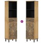 vidaXL Ντουλάπι Μπάνιου 38 x 33 x 160 εκ. από Μασίφ Ξύλο Μάνγκο