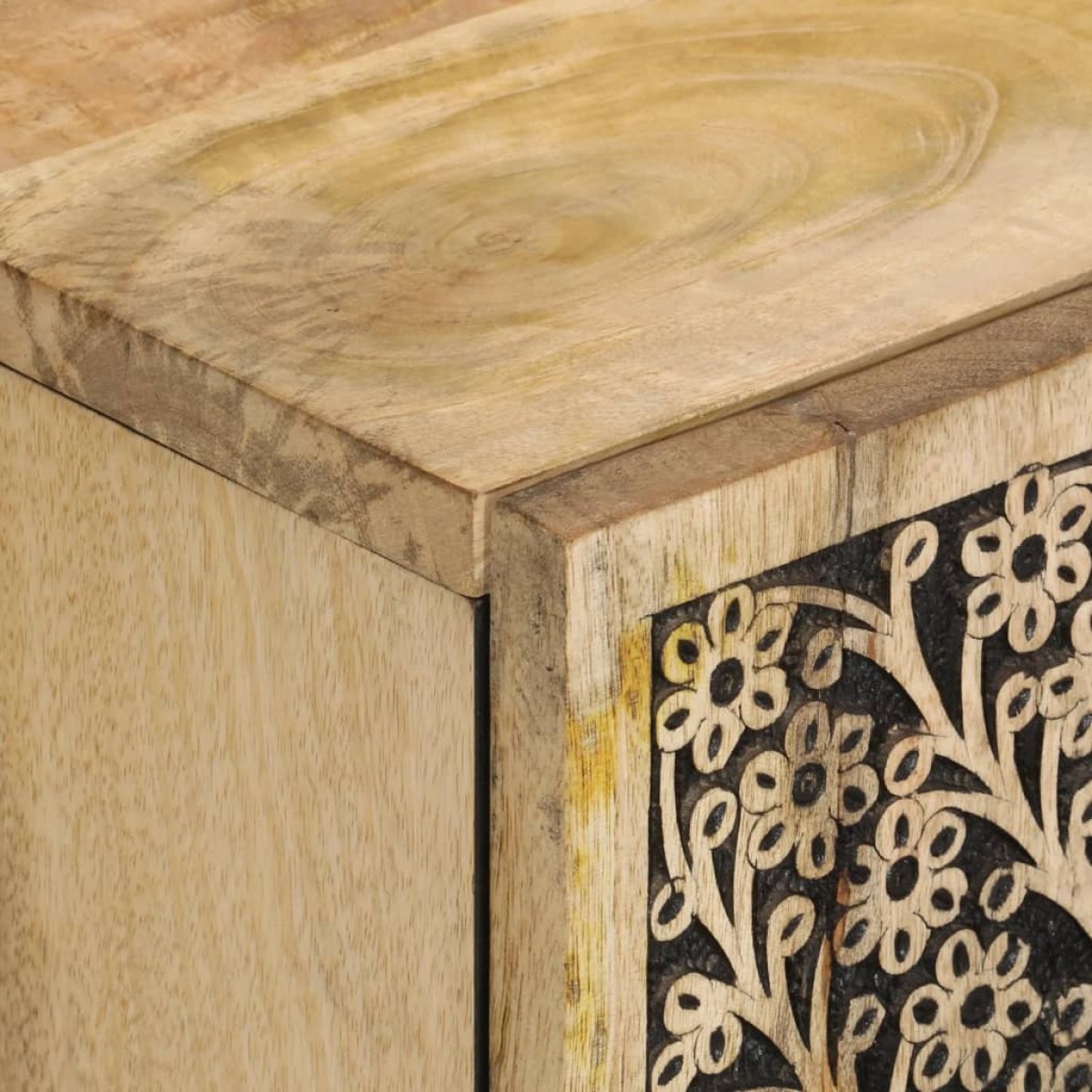 vidaXL Βοηθητικό Ντουλάπι 90 x 33 x 75 εκ. από Μασίφ Ξύλο Μάνγκο