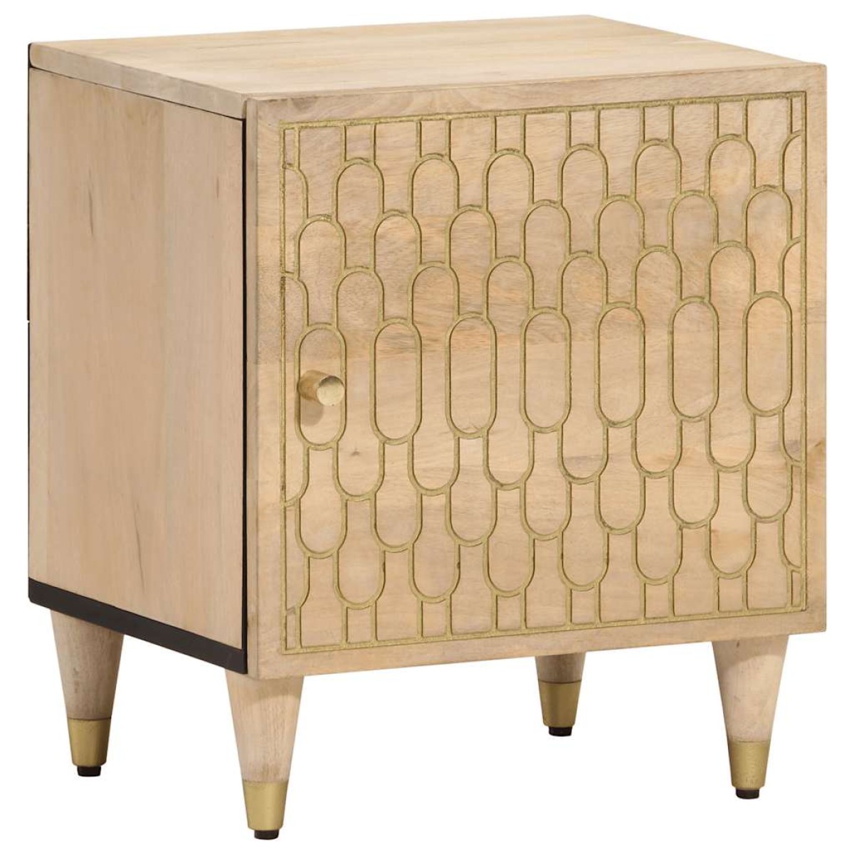 vidaXL Κομοδίνα 2 τεμ. 40 x 33 x 46 εκ. από Μασίφ Ξύλο Μάνγκο