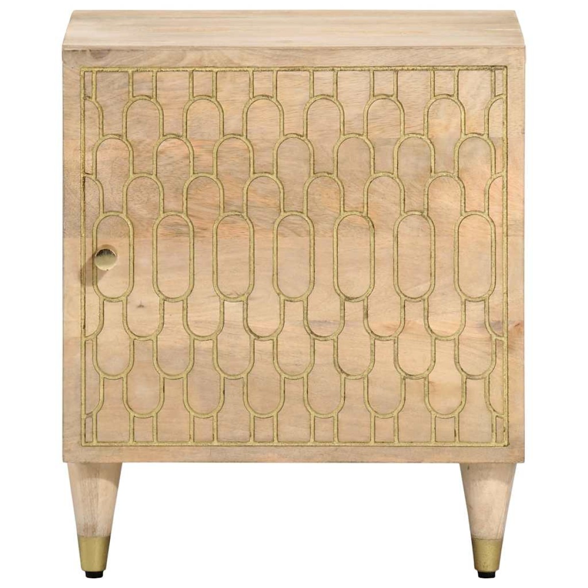 vidaXL Κομοδίνα 2 τεμ. 40 x 33 x 46 εκ. από Μασίφ Ξύλο Μάνγκο