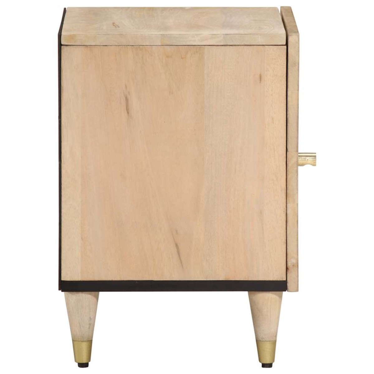vidaXL Κομοδίνα 2 τεμ. 40 x 33 x 46 εκ. από Μασίφ Ξύλο Μάνγκο
