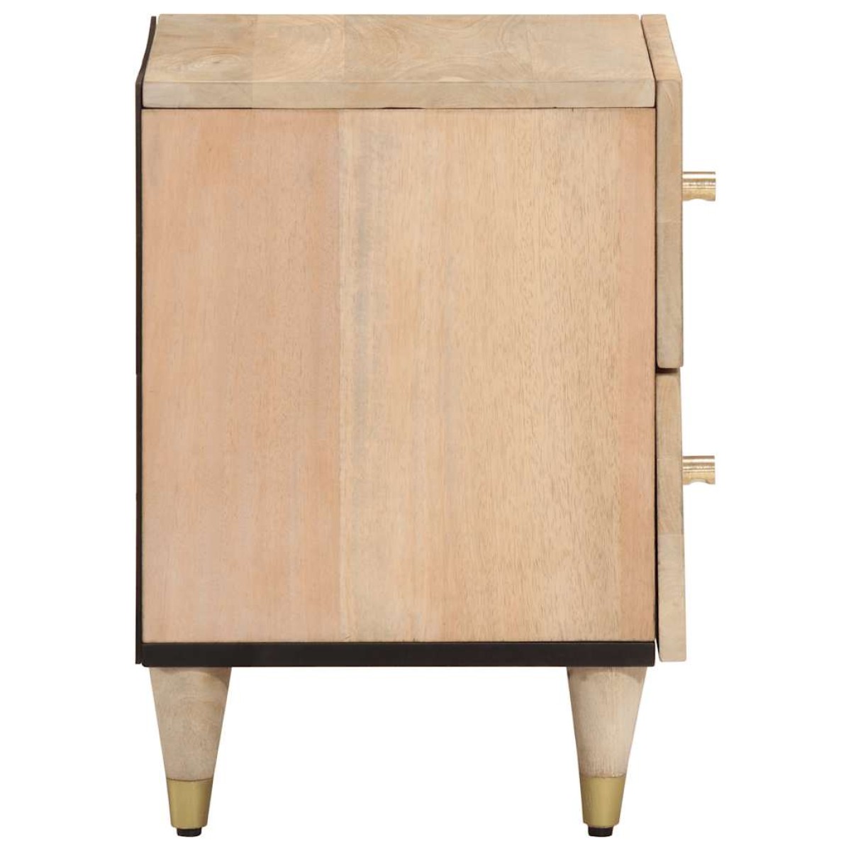 vidaXL Κομοδίνα 2 τεμ. 40 x 33 x 46 εκ. από Μασίφ Ξύλο Μάνγκο