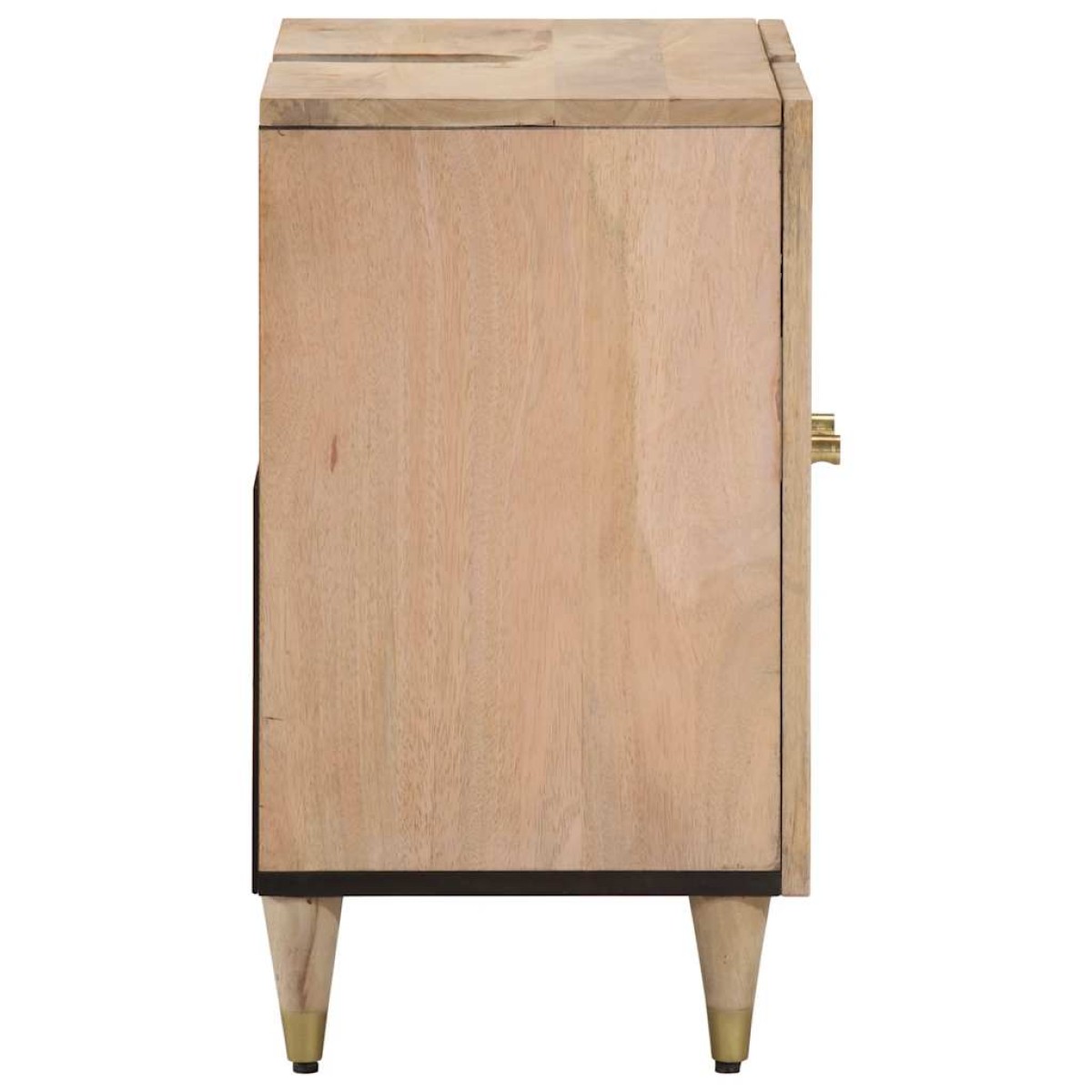 vidaXL Ντουλάπι Μπάνιου 62 x 33 x 58 εκ. από Μασίφ Ξύλο Μάνγκο
