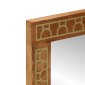 vidaXL Καθρέφτης Μπάνιου 50x70x2,5 εκ. από Μασίφ Ξύλο Μάνγκο/Γυαλί