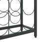 vidaXL Ραφιέρα Κρασιών 45 Μπουκ. Μαύρη 54x18x100εκ Σφυρήλατο Σίδερο