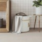 vidaXL Καλάθι Αποθήκευσης Λευκό Ø38 x 36 εκ. Βαμβακερό