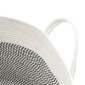 vidaXL Καλάθι Αποθήκευσης Γκρι και Λευκό Ø51 x 33 εκ. Βαμβακερό