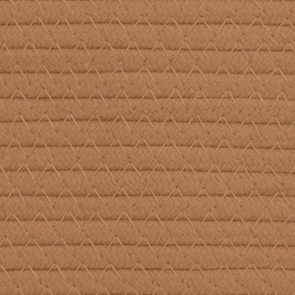 vidaXL Καλάθι Αποθήκευσης Καφέ και Λευκό Ø49x65 εκ. Βαμβακερό