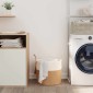 vidaXL Καλάθι Αποθήκευσης Καφέ και Λευκό Ø40 x 35 εκ. Βαμβακερό