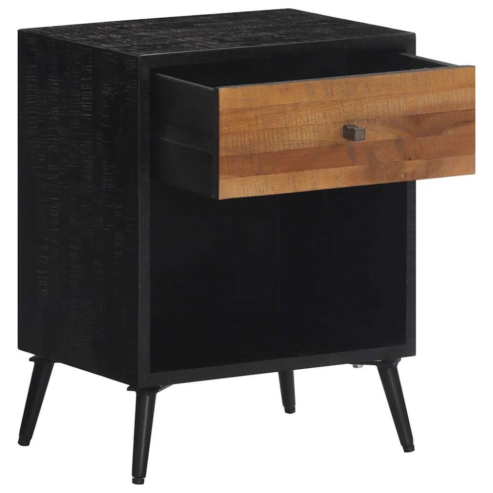vidaXL Κομοδίνο 40 x 30 x 50 εκ. από Μασίφ Ξύλο Teak