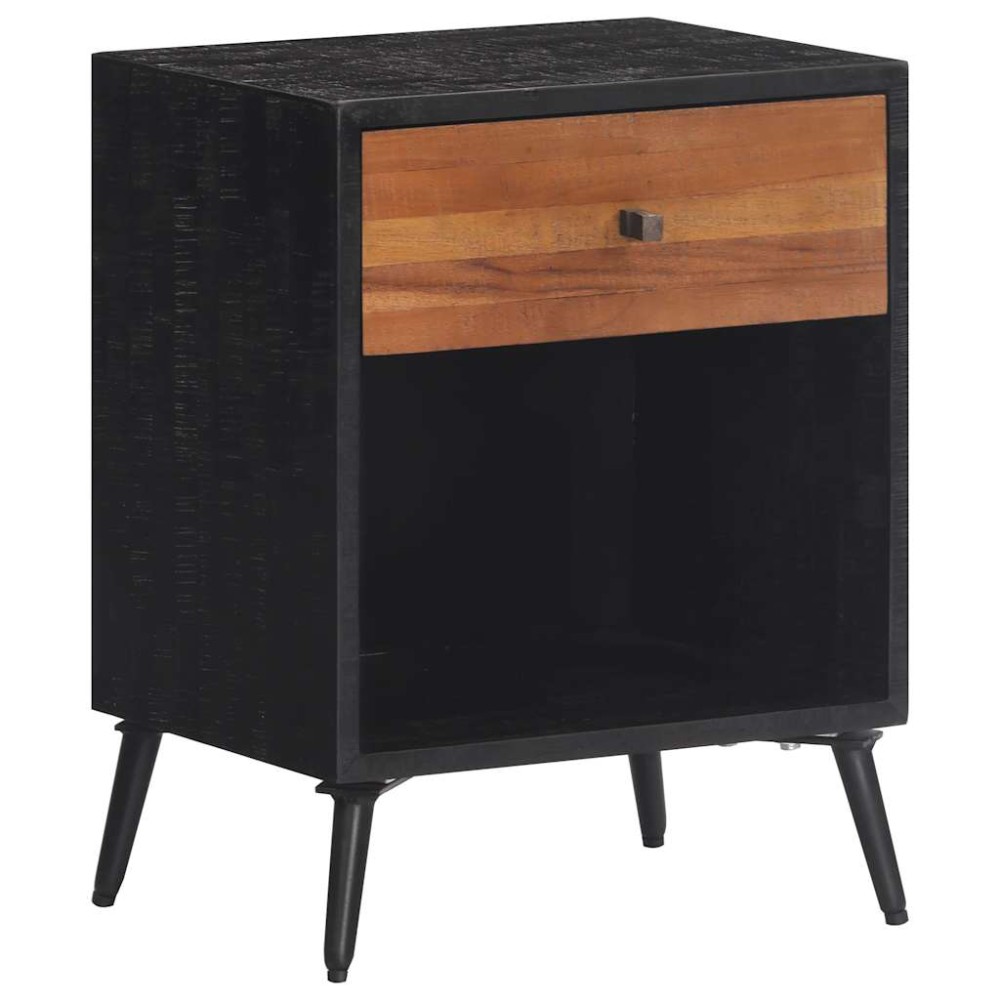 vidaXL Κομοδίνο 40 x 30 x 50 εκ. από Μασίφ Ξύλο Teak