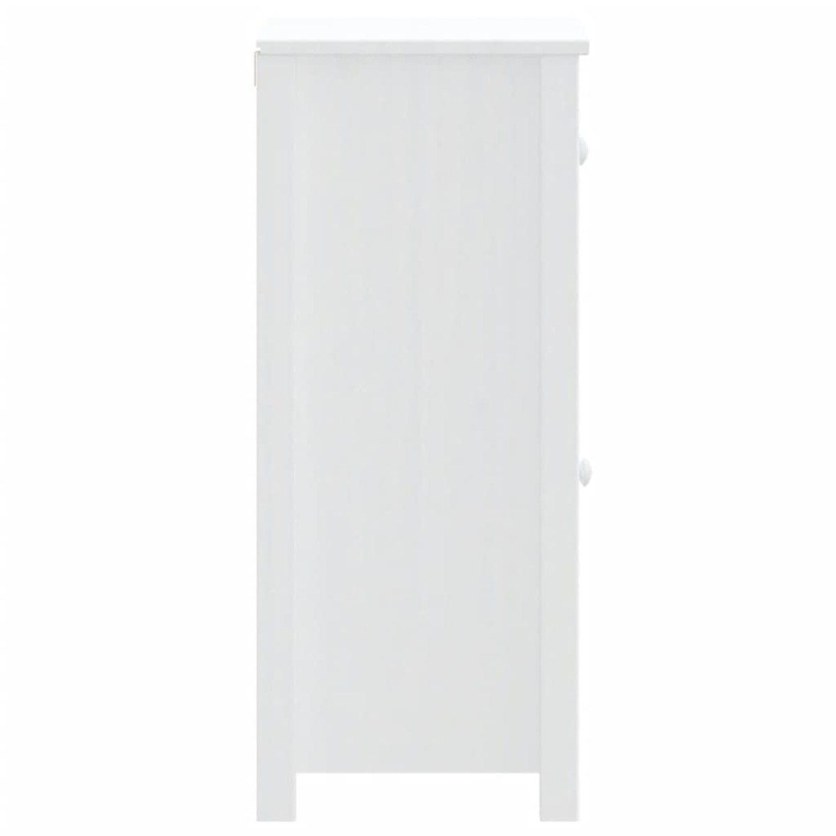 vidaXL Ντουλάπι Μπάνιου BERG Λευκό 40 x 34 x 80 εκ. Μασίφ Ξύλο Πεύκου
