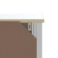 vidaXL Ντουλάπι Μπάνιου BERG Λευκό 40 x 34 x 80 εκ. Μασίφ Ξύλο Πεύκου