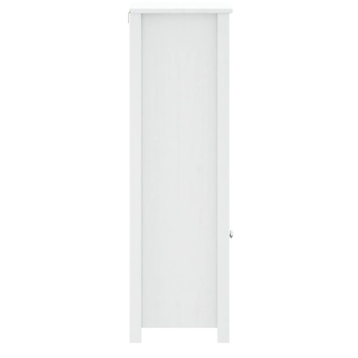 vidaXL Ντουλάπι Μπάνιου BERG Λευκό 40 x 34 x 110 εκ. Μασίφ Ξύλο Πεύκου