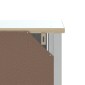 vidaXL Ντουλάπι Μπάνιου BERG Λευκό 40 x 34 x 110 εκ. Μασίφ Ξύλο Πεύκου