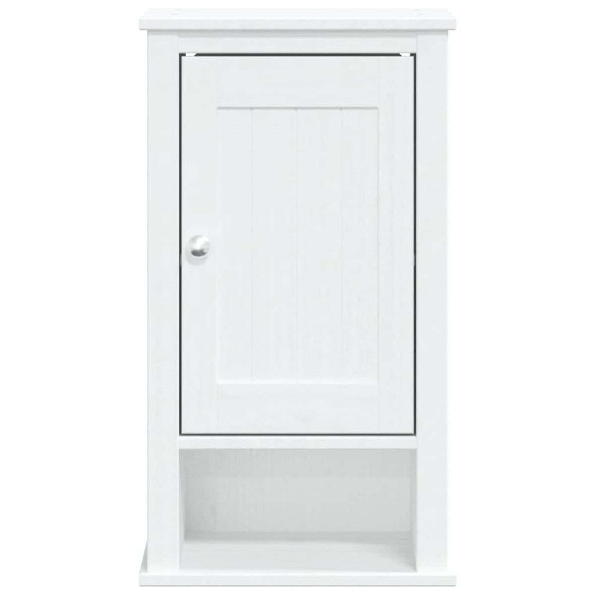 vidaXL Ντουλάπι Μπάνιου Επιτοίχιο BERG Λευκό 40x27x71,5 εκ Μασίφ Πεύκο