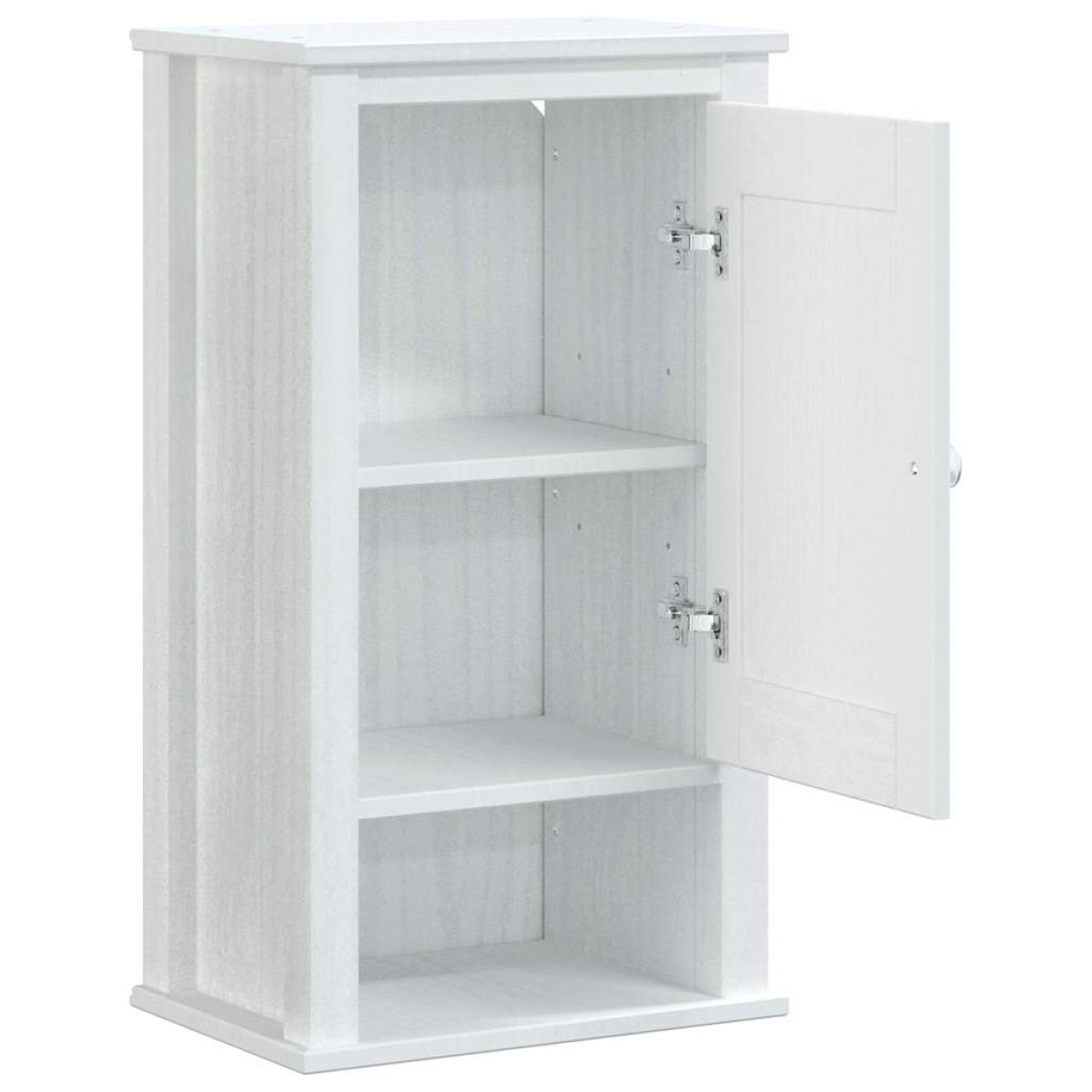 vidaXL Ντουλάπι Μπάνιου Επιτοίχιο BERG Λευκό 40x27x71,5 εκ Μασίφ Πεύκο