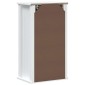 vidaXL Ντουλάπι Μπάνιου Επιτοίχιο BERG Λευκό 40x27x71,5 εκ Μασίφ Πεύκο