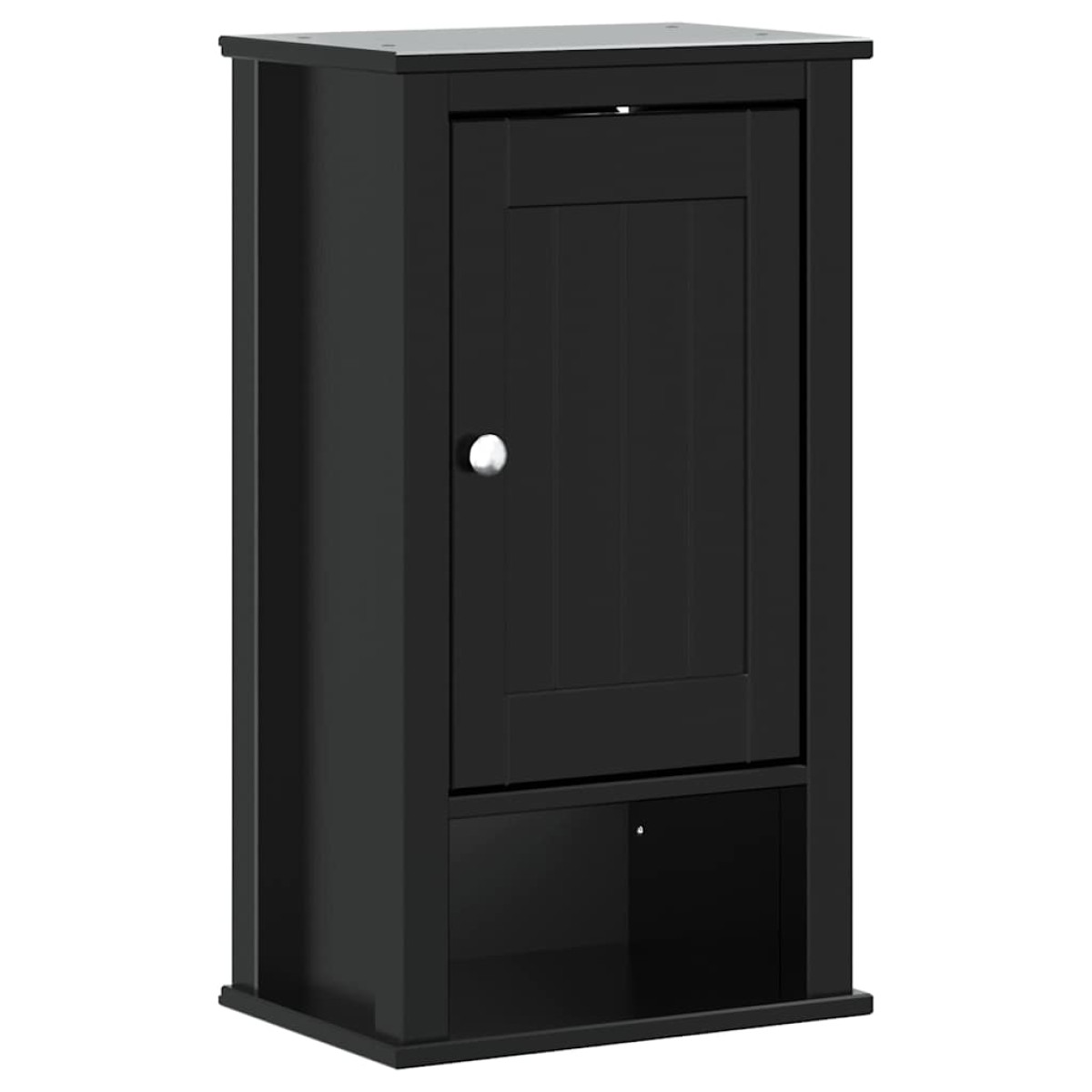 vidaXL Ντουλάπι Μπάνιου Επιτοίχιο BERG Μαύρο 40x27x71,5 εκ Μασίφ Πεύκο
