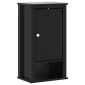 vidaXL Ντουλάπι Μπάνιου Επιτοίχιο BERG Μαύρο 40x27x71,5 εκ Μασίφ Πεύκο