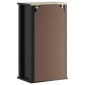 vidaXL Ντουλάπι Μπάνιου Επιτοίχιο BERG Μαύρο 40x27x71,5 εκ Μασίφ Πεύκο