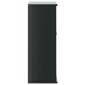 vidaXL Ντουλάπι Μπάνιου Επιτοίχιο BERG Μαύρο 69,5x27x71,5εκ Μασίφ Ξύλο
