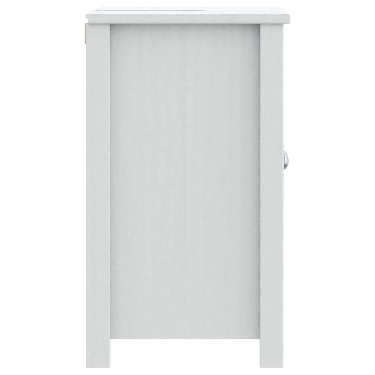 vidaXL Ντουλάπι Νιπτήρα BERG Λευκό 60 x 34 x 59 εκ. Μασίφ Ξύλο Πεύκου