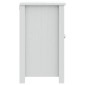 vidaXL Ντουλάπι Νιπτήρα BERG Λευκό 60 x 34 x 59 εκ. Μασίφ Ξύλο Πεύκου
