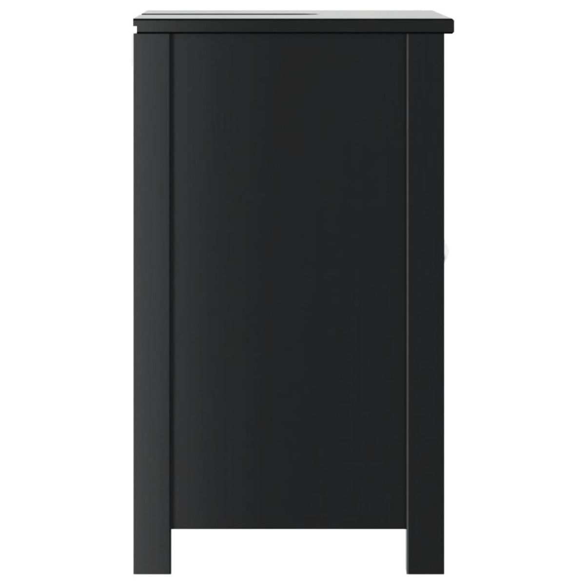 vidaXL Ντουλάπι Νιπτήρα BERG Μαύρο 60 x 34 x 59 εκ. Μασίφ Ξύλο Πεύκου