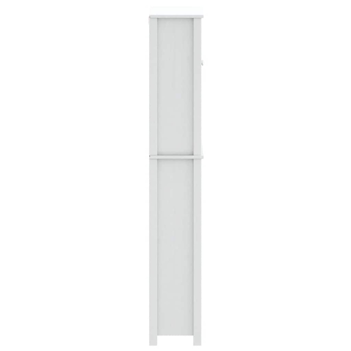 vidaXL Ντουλάπι Πλυντηρίου BERG Λευκό 76x27x164,5 εκ. από Μασίφ Ξύλο