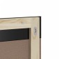 vidaXL Καθρέφτης Μπάνιου με Ράφι BERG Μαύρο 60x12x70 εκ. Μασίφ Ξύλο