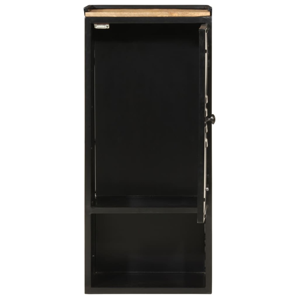 vidaXL Ντουλάπι Μπάνιου 40 x 27 x 90 εκ. Σίδηρο και Μασίφ Ξύλο Μάνγκο