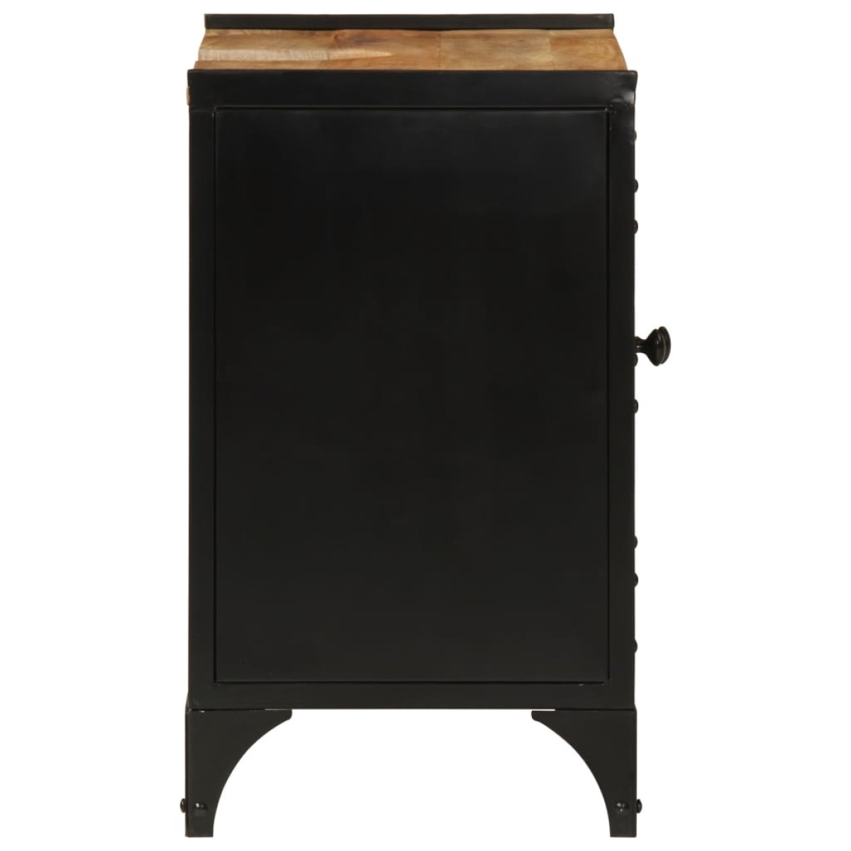 vidaXL Ντουλάπι Νιπτήρα 55x35x60 εκ. από Σίδηρο / Μασίφ Ξύλο Μάνγκο