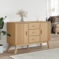 vidaXL Μπουφές OLDEN Καφέ 114 x 43 x 73,5 εκ. από Μασίφ Ξύλο Πεύκου