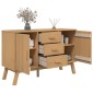vidaXL Μπουφές OLDEN Καφέ 114 x 43 x 73,5 εκ. από Μασίφ Ξύλο Πεύκου