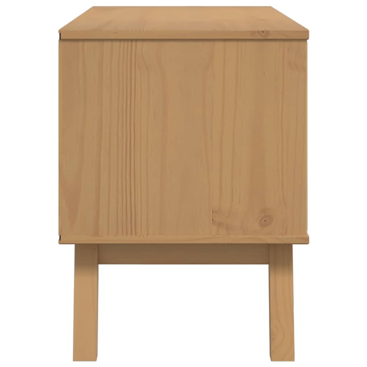 vidaXL Έπιπλο Τηλεόρασης OLDEN Καφέ 114x43x57 εκ. Μασίφ Ξύλο Πεύκου