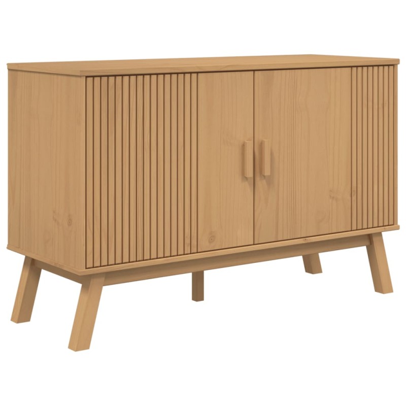 vidaXL Μπουφές OLDEN Καφέ 114 x 43 x 73,5 εκ. από Μασίφ Ξύλο Πεύκου