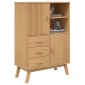 vidaXL Ντουλάπι OLDEN 85 x 43 x 125 εκ. από Μασίφ Ξύλο Πεύκου